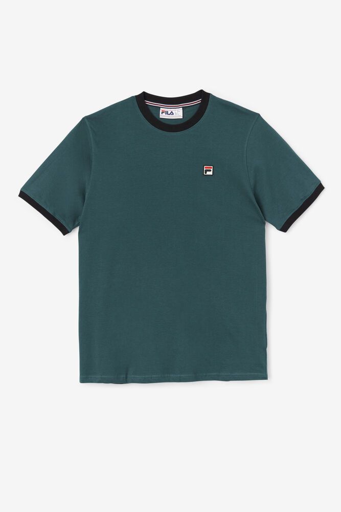 Fila Marconi Ringer T-Shirt Green - Mens - 31957HUDL